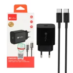 شارژر دیواری 25W فست و PD تک پورت ProOne مدل PWC501 به همراه کابل شارژ Type-C to Type-C - مشکی