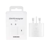 شارژر دیواری سه پین SAMSUNG 25W Plus TA800 ( فست و PD) سفید DST (6 ماهه DST+ بیمه نامه 12 ماهه DGARD)