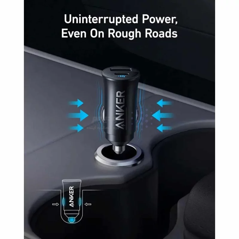 شارژر فندکی فست دو پورت ANKER مدل A2741H11 با توان 30W - مشکی (گارانتی 18ماهه حافظه طلایی ایستا) - تصویر 3