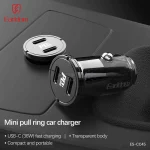 شارژر فندکی PD و فست دو پورت Earldom مدل CC45 36W - مشکی - تصویر 3