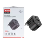شارژر دیواری PD و فست سه پورت وتبدیل برق XO مدل XO-WL13 20W - مشکی