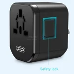 شارژر دیواری PD و فست سه پورت وتبدیل برق XO مدل XO-WL13 20W - مشکی - تصویر 3