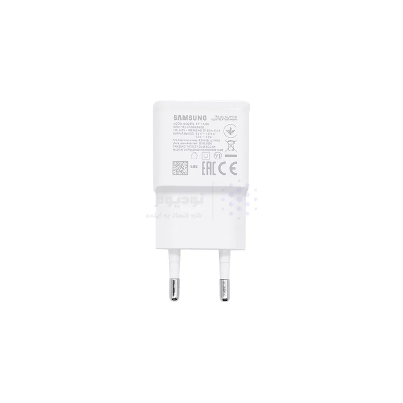 شارژر دیواری سرکارتنی فست تک پورت Samsung مدل S10 - سفید - کد1 (گارانتی شش ماهه نیکان همراه) - تصویر 3