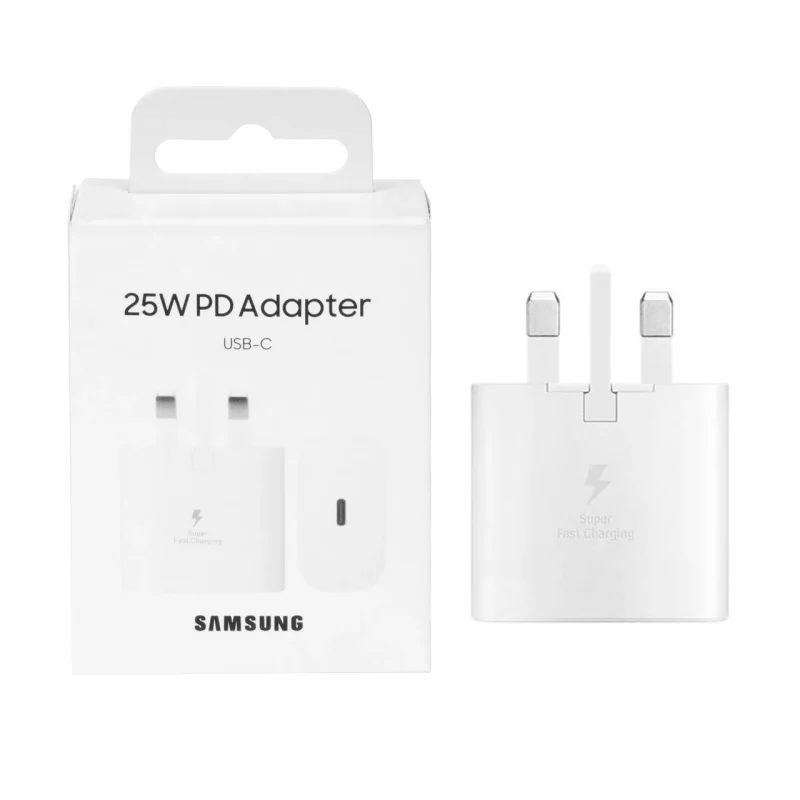 شارژر دیواری سه پین PD و فست تک پورت Samsung مدل EP-TA800 25W - سفید (گارانتی شش ماهه نیکان همراه) - تصویر 2
