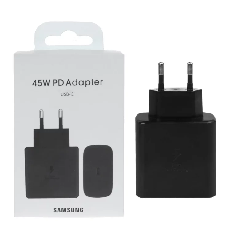 شارژر دیواری دو پین PD و فست تک پورت Samsung Type-C مدل TA845 45W - مشکی (گارانتی شش ماهه AZR) - تصویر 2
