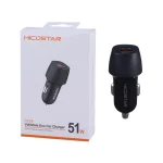 شارژر فندکی فست و PD دو پورت Hicostar مدل HS-CC28 51W - مشکی