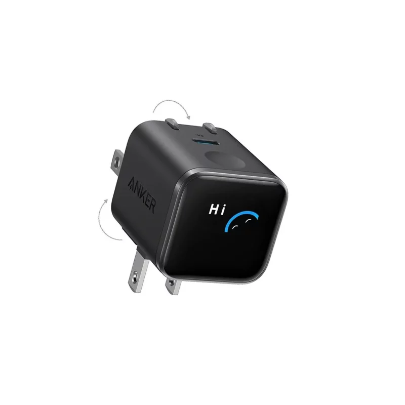 شارژر دیواری فست تک پورت ANKER مدل A121DP11 Nano Charger Foldable 180° 45W - مشکی (گارانتی 18 ماهه شرکتی) - تصویر 2