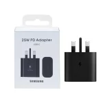 شارژر دیواری سه پین فست و PD تک پورت Samsung مدل EP-TA800 25W - مشکی