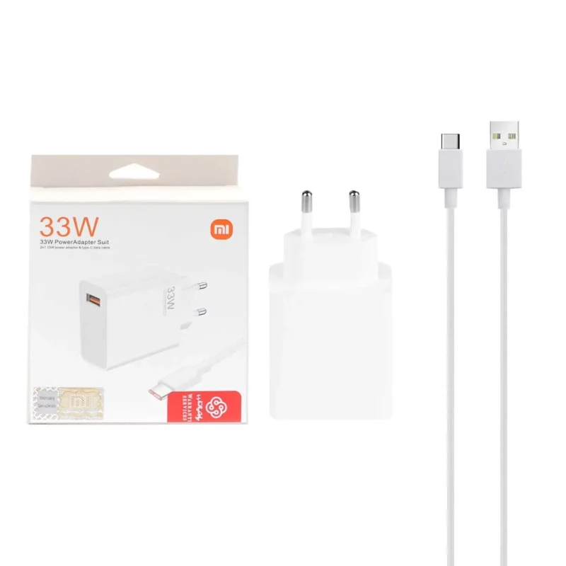 شارژر دیواری فست تک پورت Xiaomi مدل MDY-11-EZ 33W به همراه کابل شارژ Type-C - سفید (گارانتی پارتیان پایا) - تصویر 2