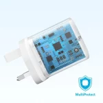 شارژر دیواری سه پین PD و فست تک پورت ANKER مدل B2347K21 20W به همراه کابل شارژ Type-C To Type-C - سفید (گارانتی 18 ماهه شرکتی) - تصویر 6
