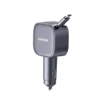 شارژر فندکی فست دو پورت Anker مدل A2738HA2 75W به همراه کابل متصل Type-C - خاکستری (گارانتی 18 ماهه شرکتی) - تصویر 3