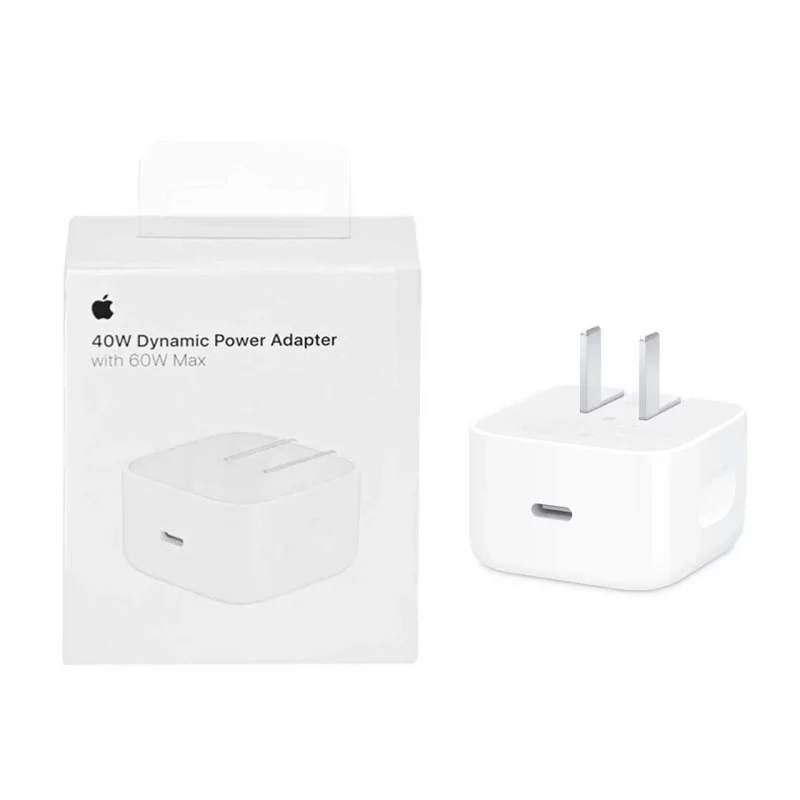 شارژر دیواری سه پین Apple مدل MGTV4ZP/A A3353 40W With 60W Max - سفید - اصل kZN - Hong Kong (گارانتی شش ماهه Kezen) - تصویر 2