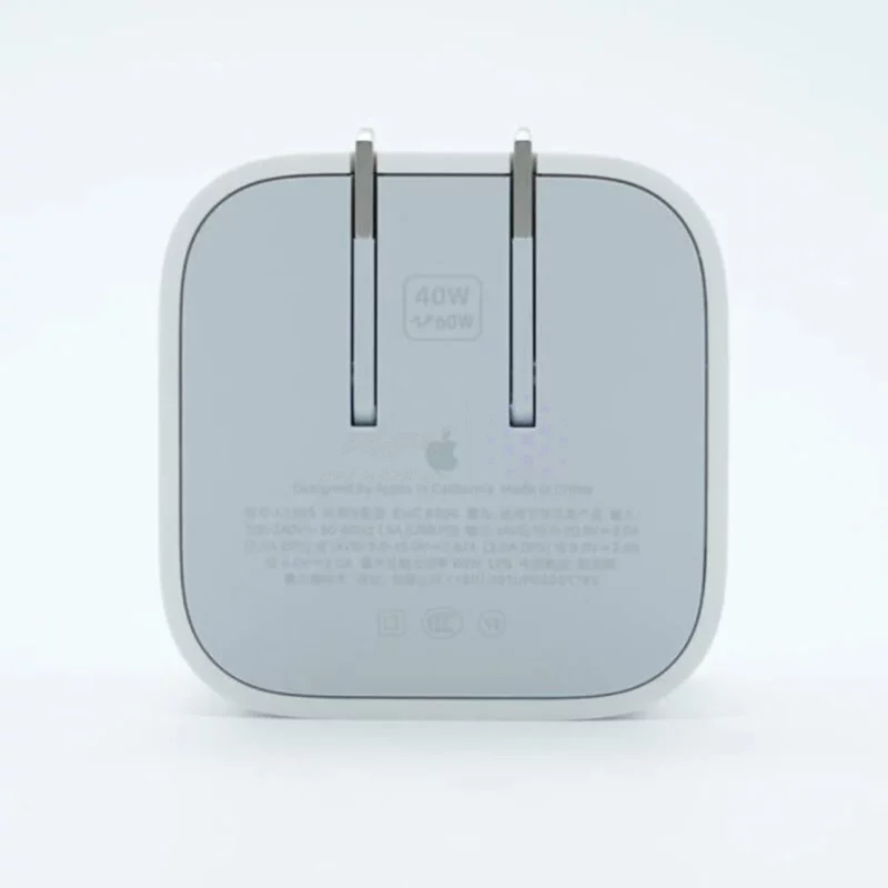 شارژر دیواری سه پین Apple مدل MGTV4ZP/A A3353 40W With 60W Max - سفید - اصل kZN - Hong Kong (گارانتی شش ماهه Kezen) - تصویر 3