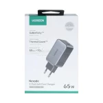 شارژر دیواری PD و فست سه پورت UGREEN مدل Nexode CD244-10335 65W - خاکستری (گارانتی 18 ماهه آسان پیشرو) - تصویر 11