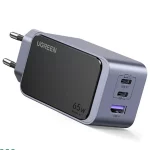 شارژر دیواری PD و فست سه پورت UGREEN مدل Nexode S X553-35042 65W -خاکستری (گارانتی 18 ماهه آسان پیشرو)