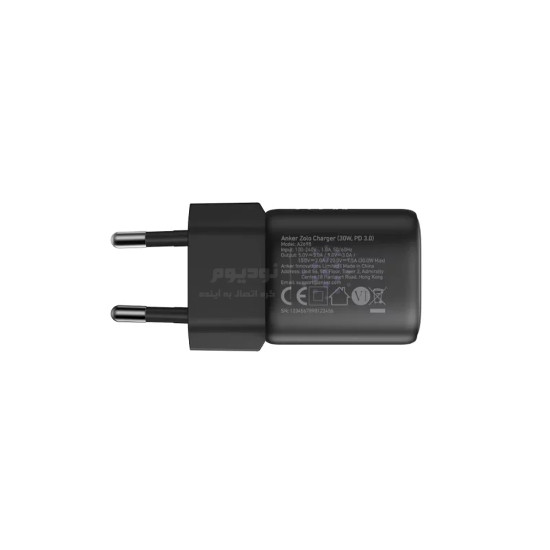 شارژر دیواری PD و فست تک پورت ANKER مدل A2698L11 با توان 30W و تکنولوژی IQ3 - مشکی - (گارانتی 18ماهه شرکتی) - تصویر 4