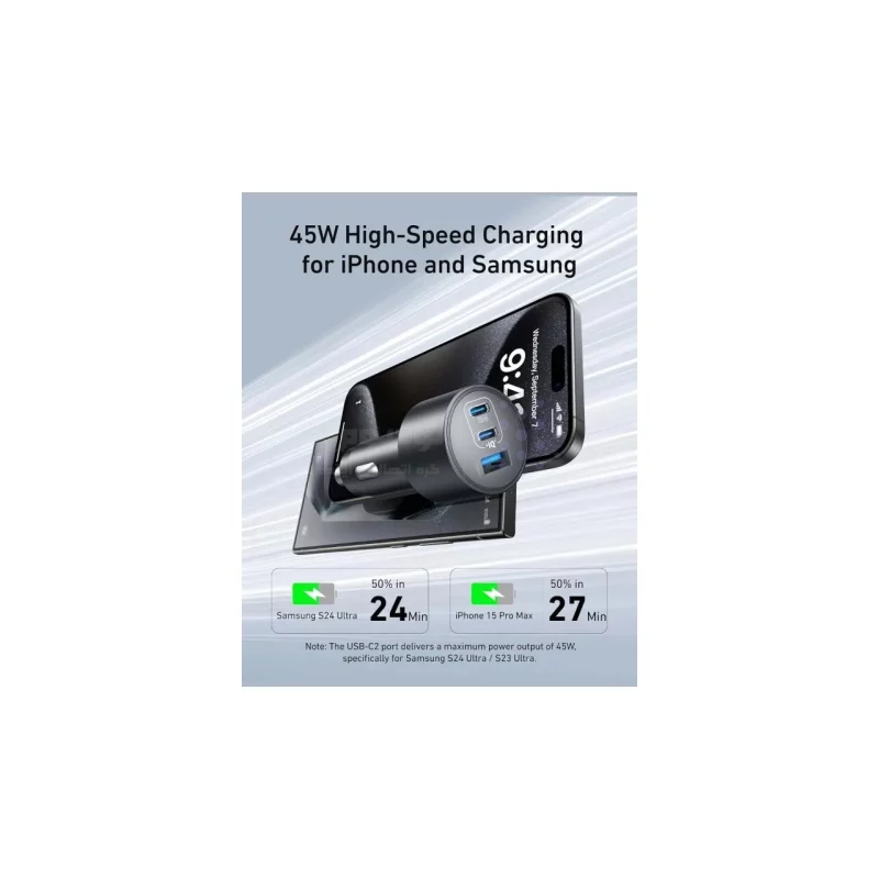 شارژر فندکی PD و فست سه پورت Anker مدل A27376A1 - مشکی (گارانتی شش ماهه شرکتی) - تصویر 5