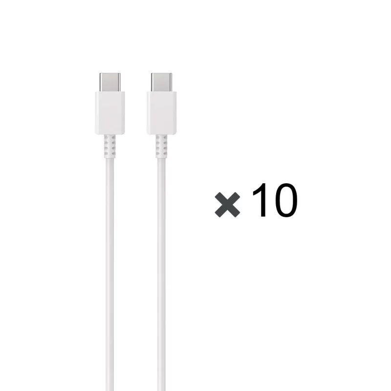 پک 10 عددی کابل شارژ 1 متری PD و فست SAMSUNG Type-C to Type-C 25W - سفید - DST (گارانتی شش ماهه) - تصویر 2