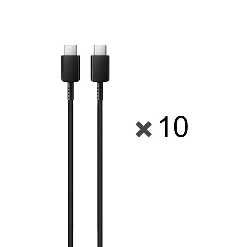 پک 10 عددی کابل شارژ 1 متری PD و فست SAMSUNG Type-C to Type-C 25W - مشکی - DST (گارانتی شش ماهه) - غیراصل - تصویر 2
