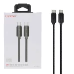 کابل شارژ و دیتا فست کنفی 1 متری Earldom Type-C to Type-C مدل EC-188C-C - مشکی
