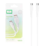 کابل شارژ فست Earldom Type-C To Type-C مدل EC-185C-C 60W - سفید