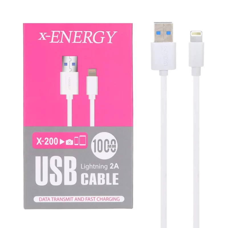 کابل شارژ آیفون X-Energy مدل X-200 - سفید (گارانتی IPM) - تصویر 2