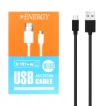 کابل شارژ اندروید X-Energy مدل X-101 - مشکی (گارانتی IPM)