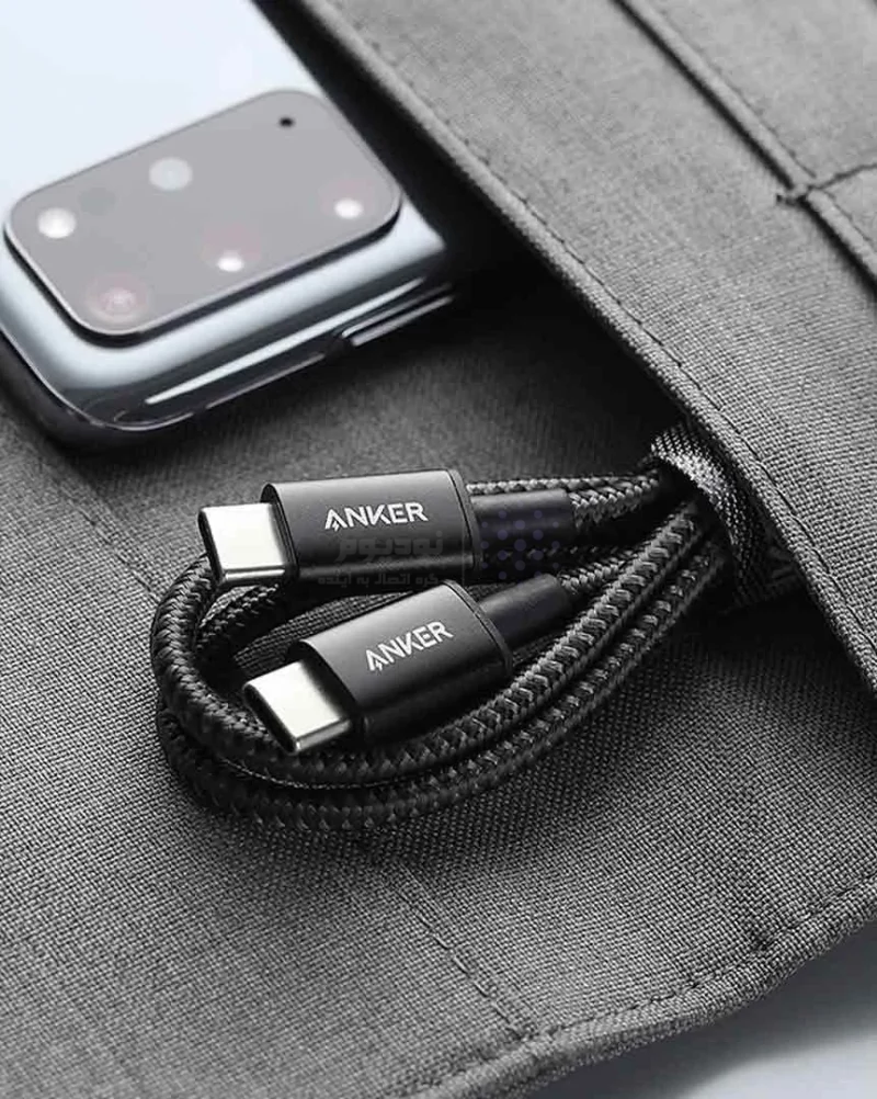کابل شارژ فست ANKER Type-C to Type-C مدل A8752H11 - مشکی (گارانتی 18ماهه حافظه طلایی ایستا) - تصویر 7