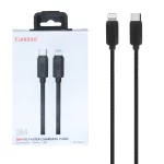 کابل شارژ 3 متری PD و فست Earldom Type-C To Lightning مدل EC-194C-L 30W - مشکی