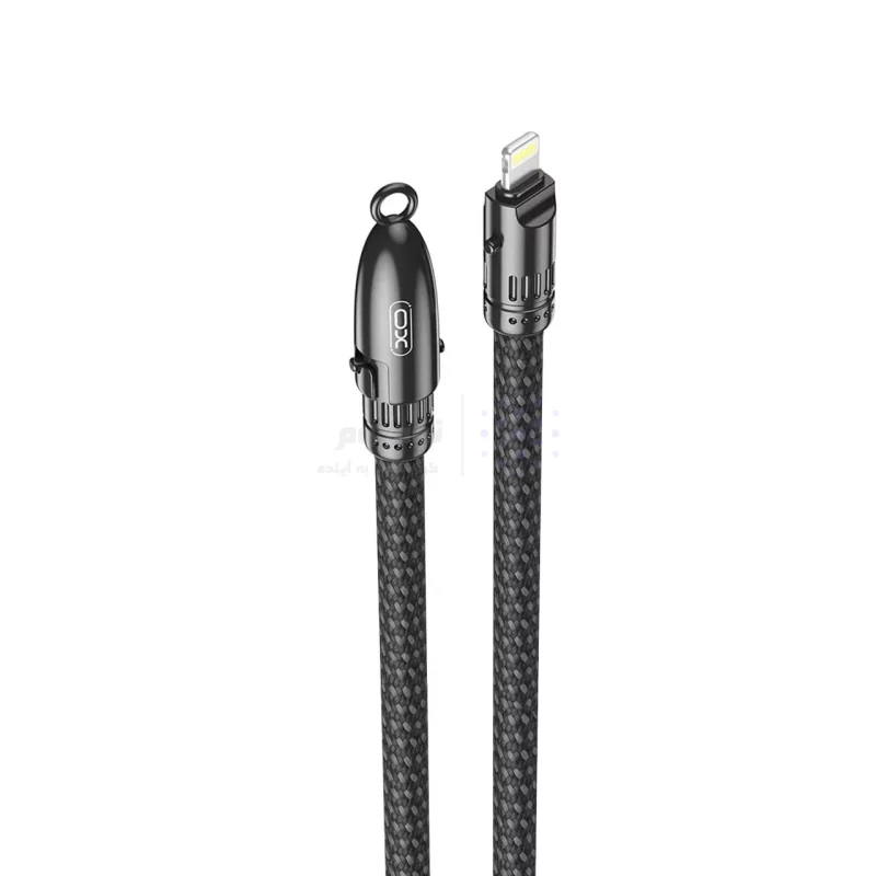 کابل شارژ و دیتا فست پاوربانک 30سانتی متری XO Type-C to Lightning مدل XO-NB-Q289A 27W - مشکی - تصویر 3