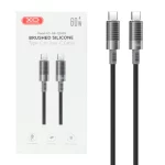 کابل شارژ و دیتا فست 1متری XO Type-C to Type-C مدل XO-NB-Q282B 60W - مشکی