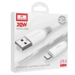 کابل شارژ 2 متری آیفون Earldom مدل EC-159i 20W - سفید - تصویر 6