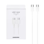 کابل شارژ Samsung Type-C to Type-C مدل S22 5A - سفید (پک دار)