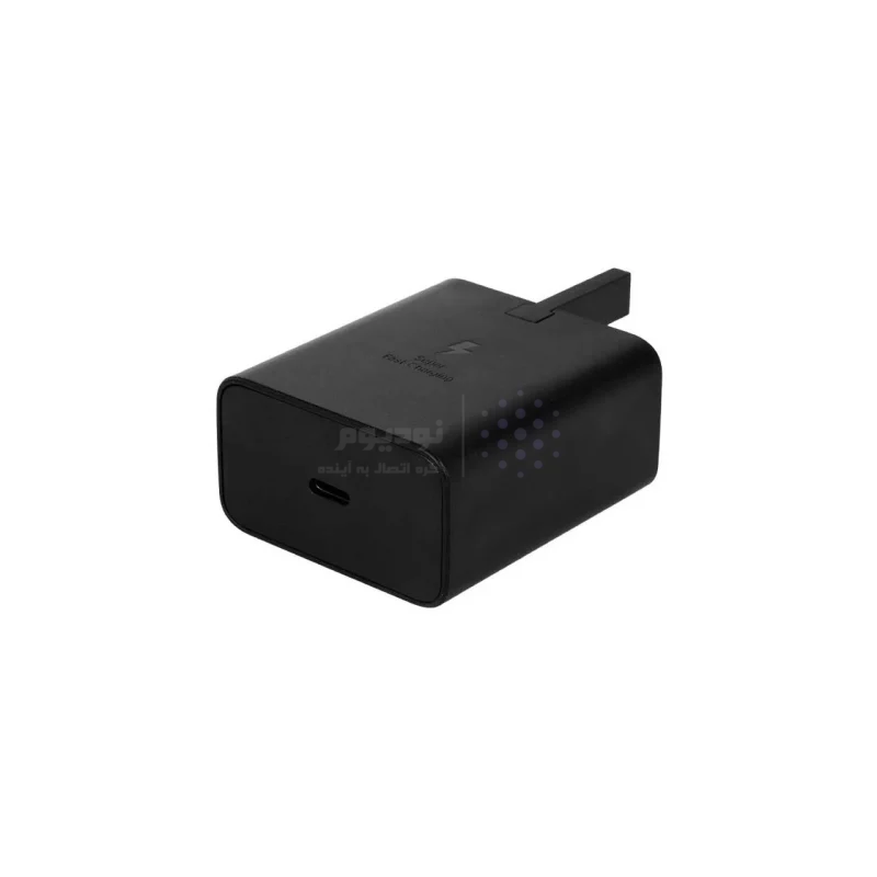 شارژر دیواری سه پین PD و فست Samsung مدل T4511 45W به همراه کابل شارژ Type-C To Type-C - مشکی (گارانتی یکساله شرکتی) NZ - تصویر 3