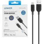 کابل شارژ 1.8 متری آیفون ANKER مدل PowerLine III A8813 - مشکی (گارانتی 18 ماهه شرکتی)