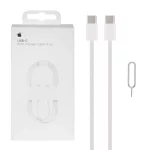 کابل شارژ فست Apple Type-C To Type-C مدل MQKJ3ZM/A A2795 60W - سفید (گارانتی پارتیان پایا)