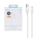 کابل شارژ 0.9 متری ANKER Type-C مدل A81H5H21 - سفید (گارانتی 18ماهه شرکتی)