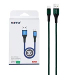 کابل شارژ پاوربانک فست اندروید NITU مدل NC31 - سبز (گارانتی 12 ماه تعویض نیکان همراه)
