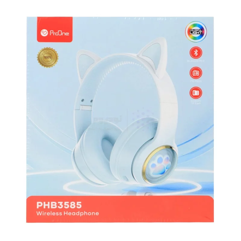 هدفون بی سیم ProOne مدل PHB3585 - آبی - تصویر 8