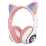 هدفون بی سیم Cats مدل CXT-B39M - سفید صورتی - ASP (گارانتی شش ماهه آروین سپهر)
