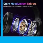 هدفون بی سیم گیمینگ مدل QCY V200 - مشکی (گارانتی یکساله تعویض شرکتی) - تصویر 9