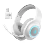 هدفون بی سیم گیمینگ مدل QCY V200 - سفید (گارانتی یکساله تعویض شرکتی)