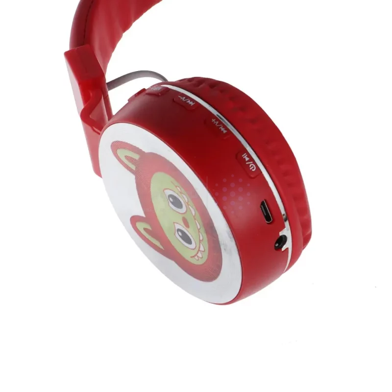 هدفون فانتزی بی سیم Labubu مدل AH-706G - قرمز - تصویر 5
