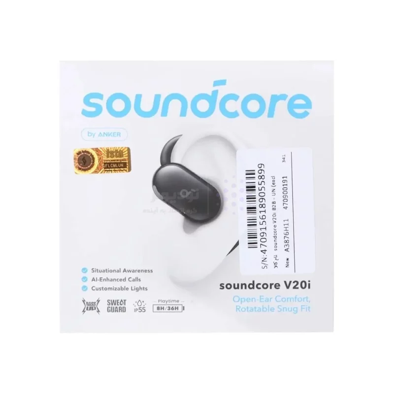 هندزفری بلوتوثی ANKER مدل Soundcore V20i A3876H11 - مشکی (گارانتی 18 ماهه شرکتی) - تصویر 3