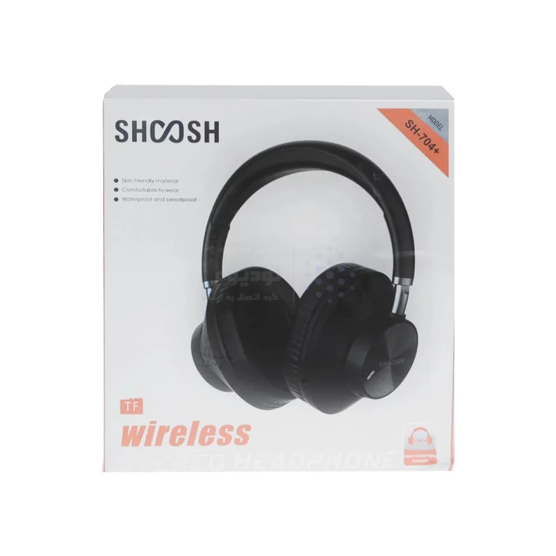 هدفون بی سیم Shoosh مدل SH-704 Plus - مشکی - SMO - تصویر 6