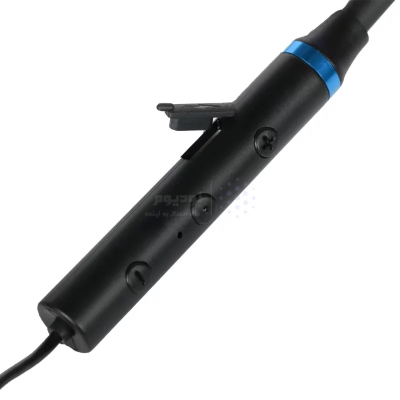 هندزفری گردنی بی سیم Denmen مدل DL19 - مشکی آبی - SMO - تصویر 4