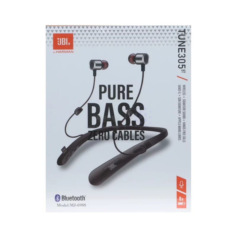 هندزفری گردنی JBL مدل TUNE 305 BT MJ-6988 - مشکی - NIK - تصویر 5