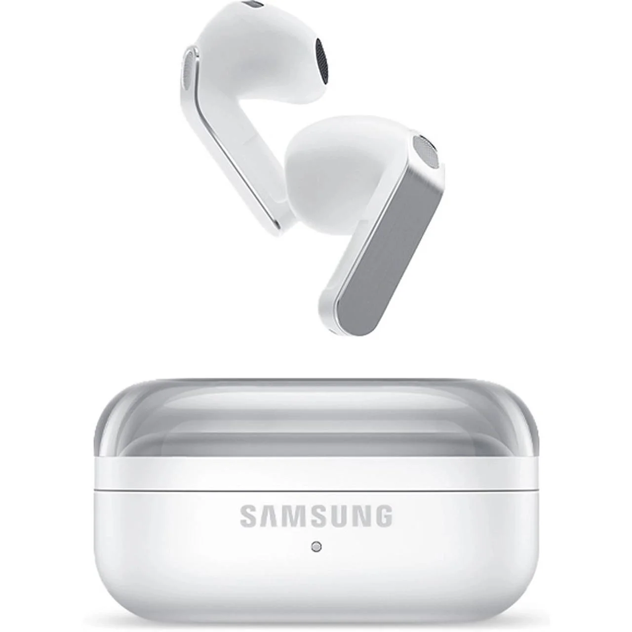 1593-4615194-1 ایرفون بی سیم SAMSUNG Galaxy buds 4 مدل SM-R540 - سفید - اصلی (گارانتی یکساله شرکتی) - تصویر 1