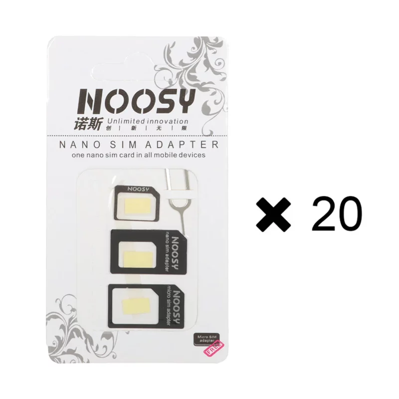 سوزن و خشاب سیم کارت Noosy - مشکی (پک 20 عددی) - DST (گارانتی شش ماهه) - تصویر 2