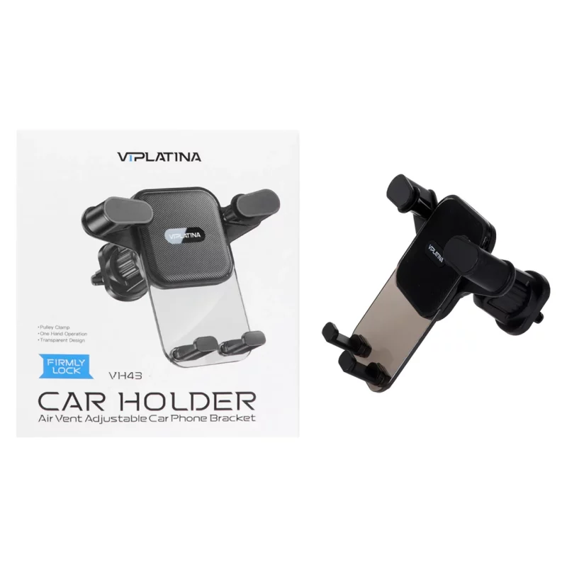 هولدر گوشی موبایل دریچه کولری VIPLATINA مدل VH43 - مشکی - تصویر 2